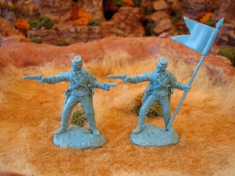 U.S. Cavalry Set #2--12 Figures in 6 Poses (Light Blue) - 4 left !  #4