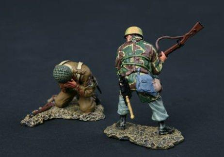 Knockout Blow--wounded British paratrooper & advancing FJ-Normandy version--RETIRED--LAST ONE!! #1