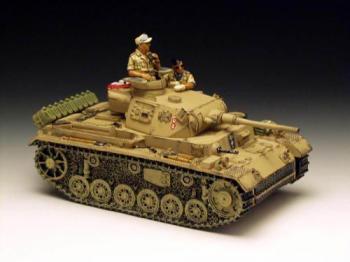 Image of The Panzer III and two crew men--RETIRED - ONE AVILABLE! Mint in hite box! 