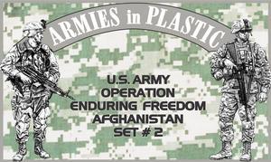 Image of U.S. Army Operation Enduring Freedom, Afghanistan Set #2--18 figs in 6 poses gray