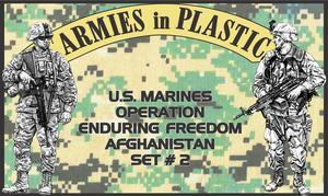 Image of U.S. Marines--Operation Enduring Freedom, Afghanistan Set #2--18 figs in 6 pose tan