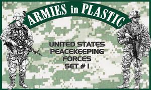 United States Peacekeeping Forces Set #1--18 figures in 6 poses (od green) #1