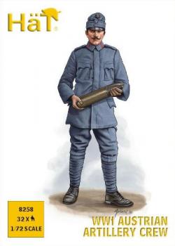 Image of WWI Austrian Artillery Crew--32 figures in 8 poses