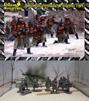 Image of WWII Panzergrenadiers (Ardennes 1944)--20 figures 9 poses--ONE IN STOCK!