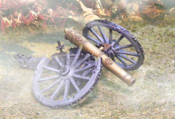 Image of British RHA Artillery Cannon Destroyed--RETIRED--LAST ONE!!