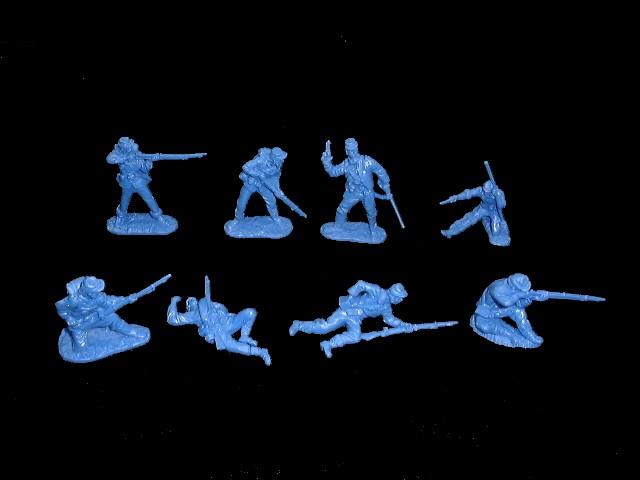 Union Infantry 16 figures in 8 poses (blue) #1