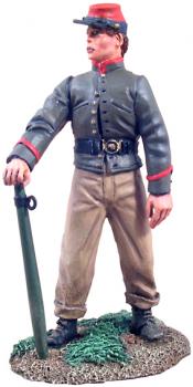 Image of Confederate Infantry Crewman holding Trail Spike No.1--single figure--RETIRED--LAST TWO!!