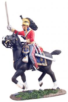 Image of British 1st Royal Dragoon Officer Charging No. 1--single mounted figure--RETIRED--LAST ONE!!