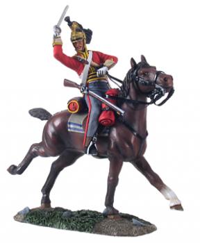 Image of British 1st Royal Dragoon Trooper Charging No.3--single mounted figure--RETIRED--LAST ONE!!