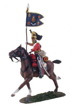 Image of British 1st Royal Dragoon Guidon Bearer Charging No.1--single mounted figure--RETIRED--LAST ONE!! Image of British 1st Royal Dragoon Guidon Bearer Charging No.1--single mounted figure--RETIRED--LAST ONE!!