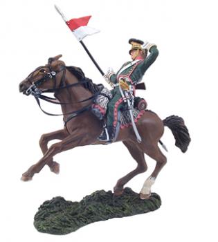 Image of French 3rd Lancers Trooper Falling Wounded No.1--single mounted figure--RETIRED--LAST ONE!!