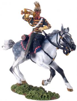 Image of French 3rd Lancers Bugler No.1--single mounted figure--RETIRED--LAST ONE!!
