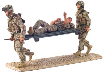 Image of Help for Heroes--Modern British Army Stretcher Bearer Set, Kings Royal Hussar's--RETIRED--LAST ONE!!