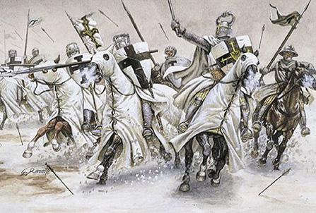 Teutonic Knights, XII-XIII Centuries--17 mounted figures in 9 poses & 4 horse poses #1
