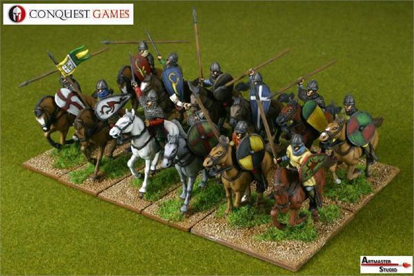 Conquest Games Plastic Norman Knights--12 plastic mounted figures #2