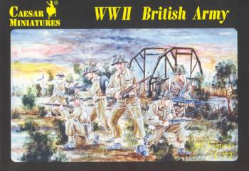 Image of WWII British Army--29 figures in 12 poses--1:72nd scale plastic figures--LAST ONE!!.
