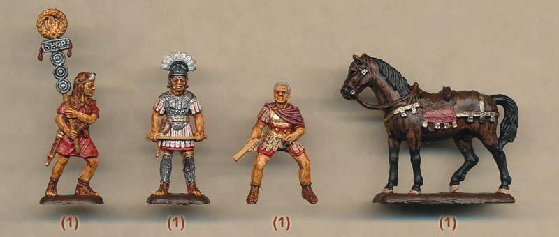 Roman Infantry, I-II Centuries--34 unpainted foot figures in 7 poses, 1 mounted figure, and 1 horse #3