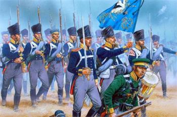 Image of Napoleonic Prussian Line Infantry 1813-1815--forty-six 28mm Hard Plastic Figures