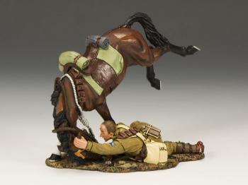 Image of Collapsing Australian Light Horseman--single figure--RETIRED--LAST TWO!!