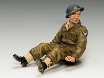 Image of Sitting Airman--single figure--RETIRED--LAST THREE!!