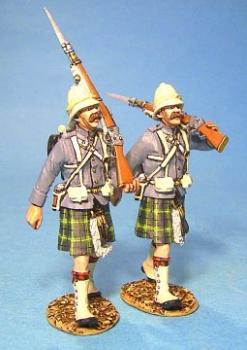Image of Gordon Highlanders--two Figures Marching--RETIRED--LAST TWO!!