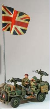 Image of Flag Pole Set #1 British WWII (1 pole w/flag & base)--RETIRED--LAST ONE!!