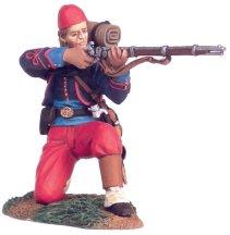 Image of Union Infantry 114th Pennsylvania Zouaves Kneeling Firing #1--single figure