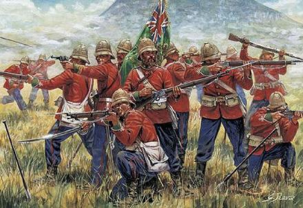 Zulu War British Infantry (1879)--40 figures in 15 poses #1