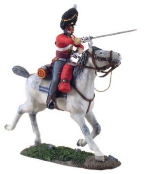 Image of British Scots Grey Officer Charging #1--single mounted figure--RETIRED--LAST ONE!!