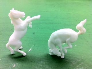 Bucking Broncos - 4 in 2 poses, White, SP Bucking Broncos - 4 in 2 poses, White, SP #23264