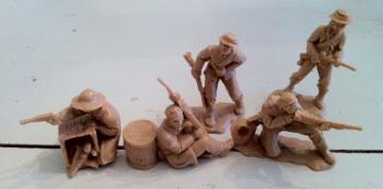 Harper's Ferry Rebels Confederates in Tan--5 figures in 5 Poses--AWAITING RESTOCK. Harper's Ferry Rebels Confederates in Tan--5 figures in 5 Poses--AWAITING RESTOCK. #23266