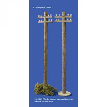 Image of Telegraph pole, 8 inches high