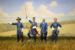 Union Generals Set - McClellan, Chamberlain, Meade & Sherman (four figures) #1
