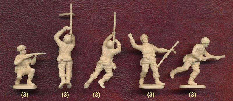 WW II British Paratroopers Red Devils--50 figures in 15 poses #3