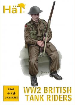 Image of WWII British Tank Riders--44 figures in 11 poses