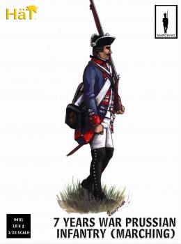 Image of 7 Years War Prussian Infantry (Marching)--18 figures