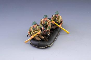 Image of Commando Dinghy Set--three figures--RETIRED--LAST ONE!!