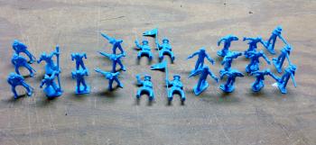 Cavalry & Pioneers (25 figures -Powder Blue) Cavalry & Pioneers (25 figures -Powder Blue) #23609