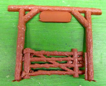 Image of Western Arch w/Gate - 2 pcs, Brown, HP