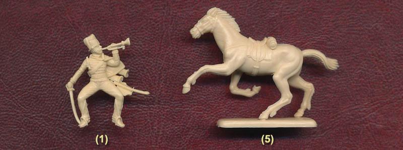 Crimean War British Hussars--12 mounted figures in 5 poses & 12 horses--RETIRED--Limited Availability. #3