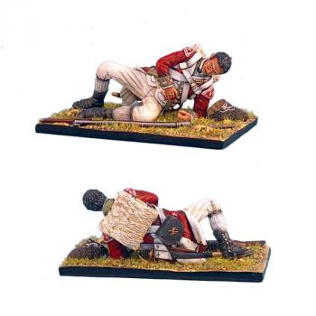 Image of British 5th Regt of Foot Grenadier Laying Wounded--single figure