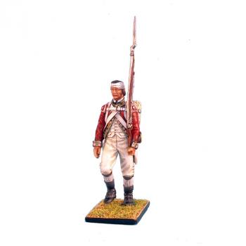 Image of British 5th Regt of Foot Grenadier March Attack with Bandaged Head--single figure Image of British 5th Regt of Foot Grenadier March Attack with Bandaged Head--single figure