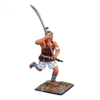 Image of Ashigaru Charging with Raised Naginata--single figure--RETIRED. LAST ONE!