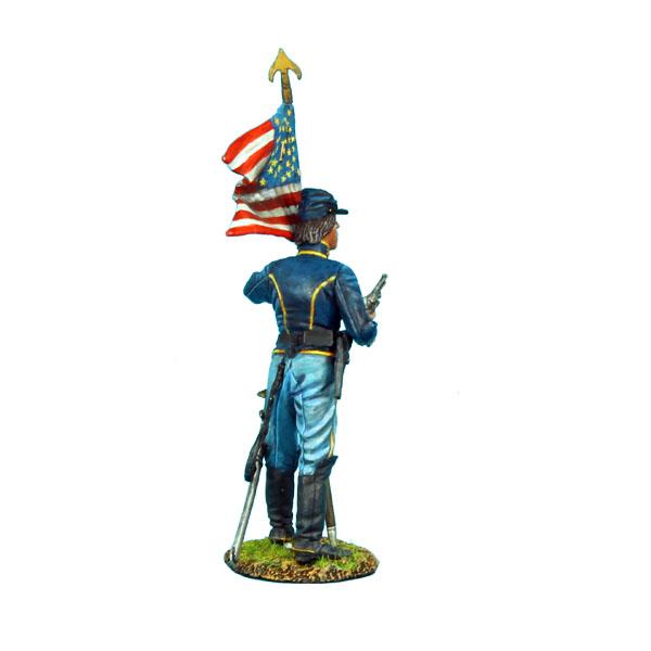 8th IL Cavalry Union Dismounted Cavalry Standard Bearer - single figure #4