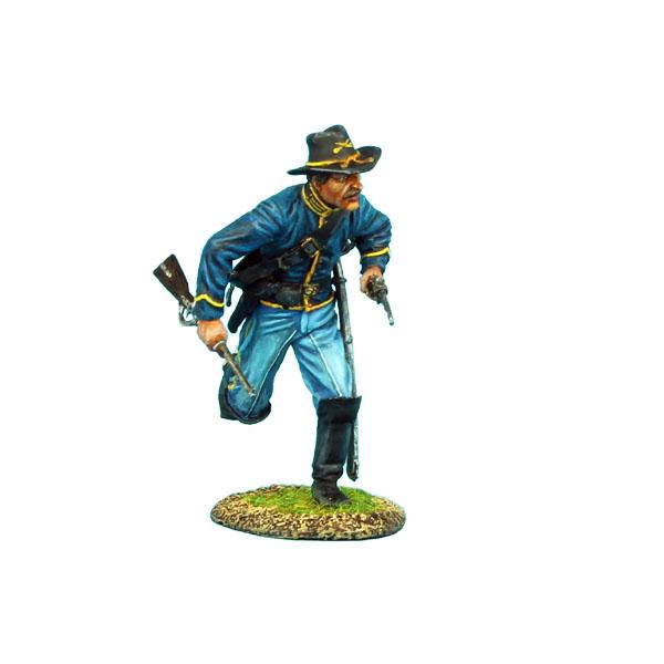 8th IL Cavalry Union Dismounted Cavalry Trooper Running - single figure #1