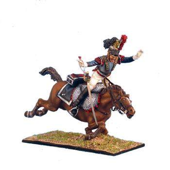 NAP0244 French 5th Cuirassier Trooper Thrown from Horse by First Legion 