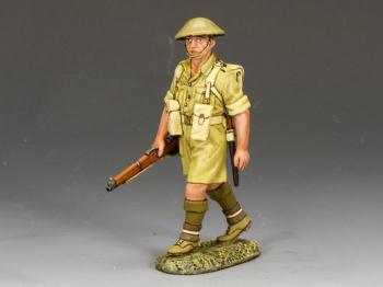 Image of Aussie with Rifle at the Trail--single figure--RETIRED.