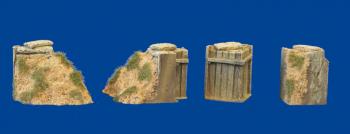 Image of Trench Corners (Sand)--four corners (two internal, two external) -- TWO IN STOCK!