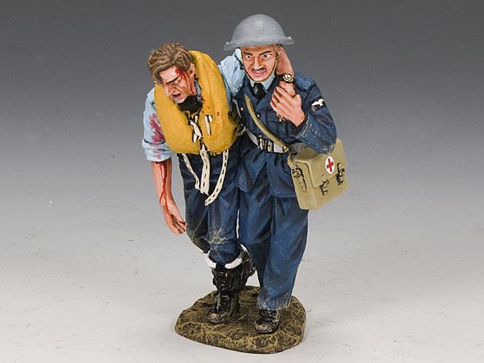 RAF Medic & Wounded Pilot--two figures--RETIRED--LAST THREE!! #1