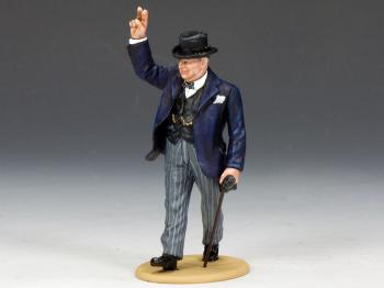 Image of V for Victory!--Prime Minister Churchill--single figure